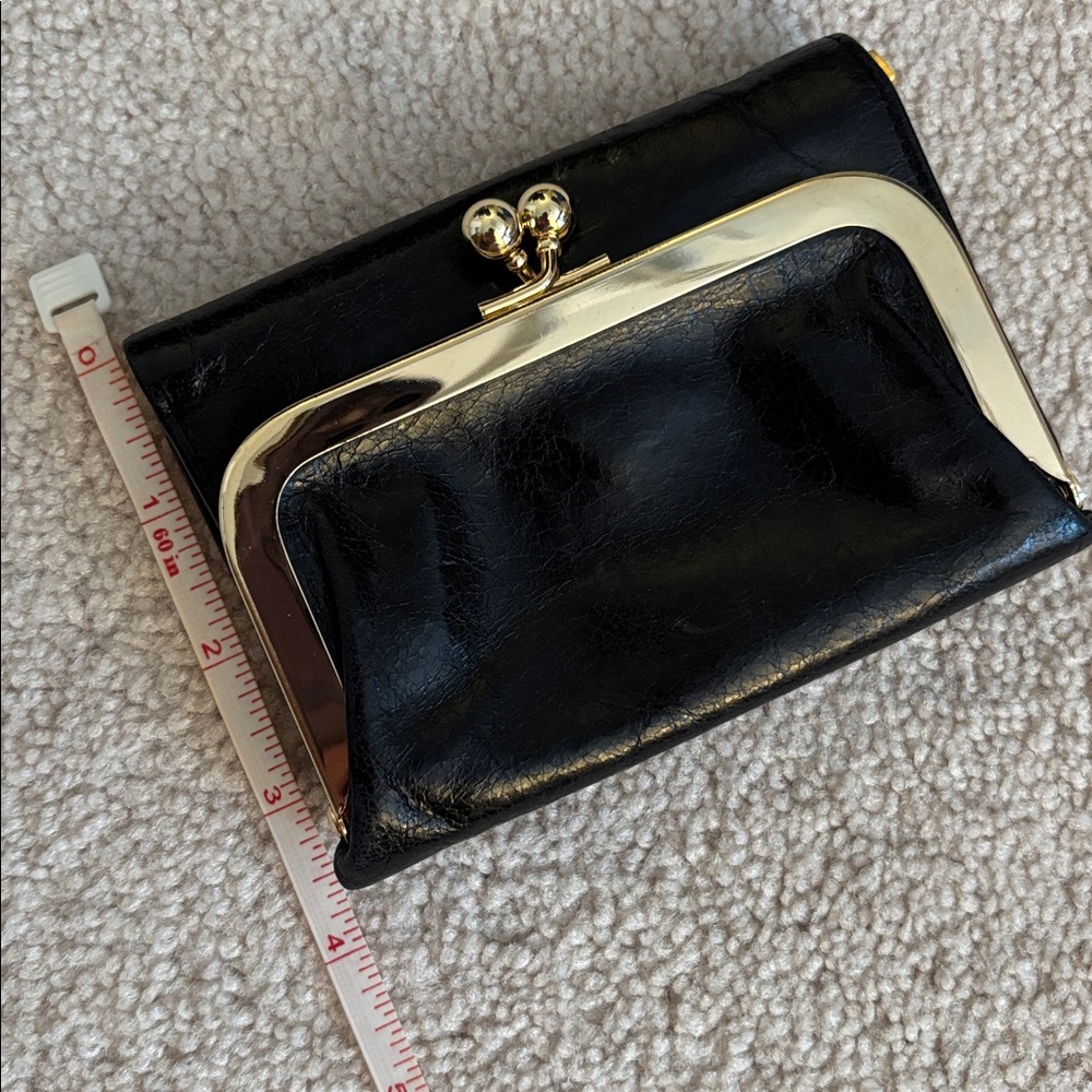 Elegant Black Leather Wallet by HOBO - Picture 10 of 12